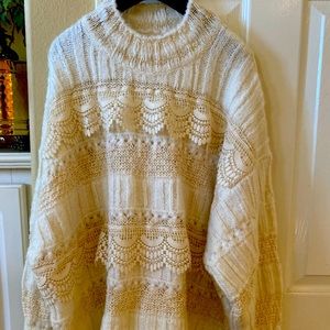 Oversized lace sweater